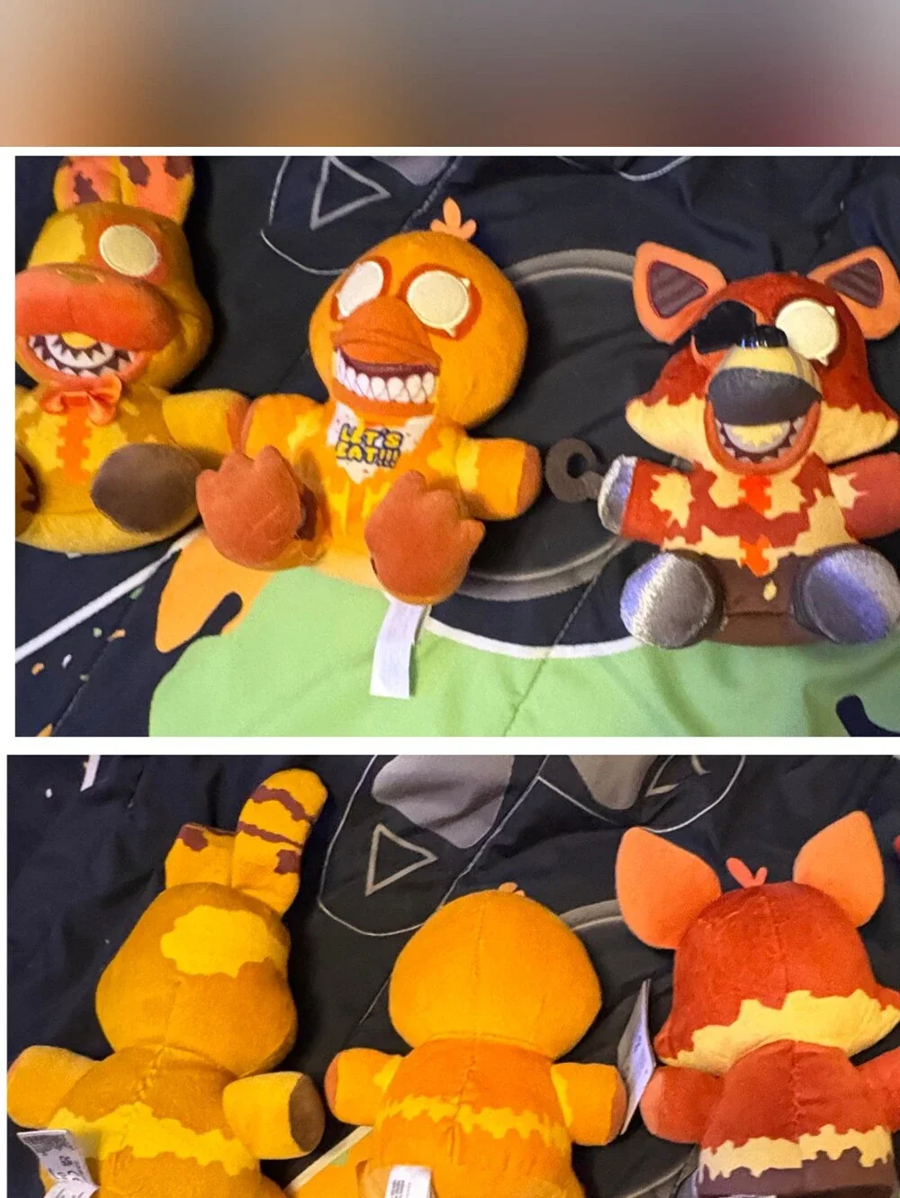 Funko Orange and Yellow FNAF Plush Set Of 4 - Chica, Bonnie And 2 Foxys